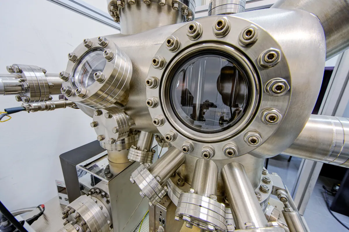 Eye-level view of a modern laboratory with advanced equipment